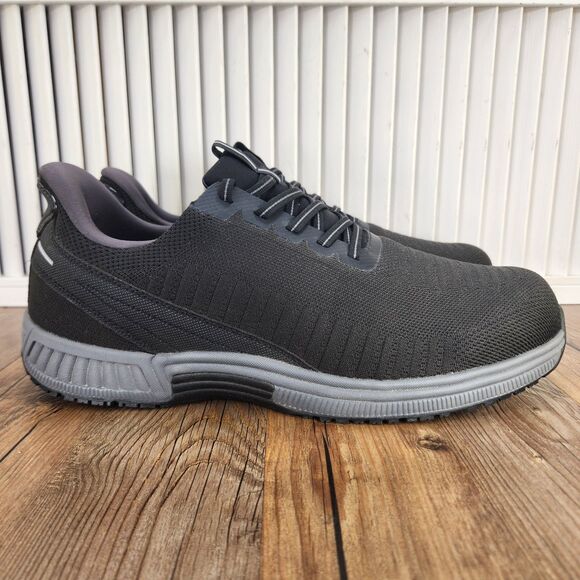 Orthofeet Yari Hands Free Sneaker Mens Sz 13 4E X-Wide Black Walking Shoes 20011